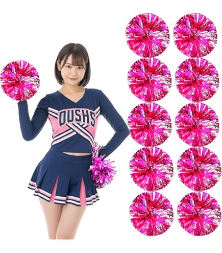 Amazon.co.jp: CMD ポンポン チア ダンス 応援ポンポン チアリーダー