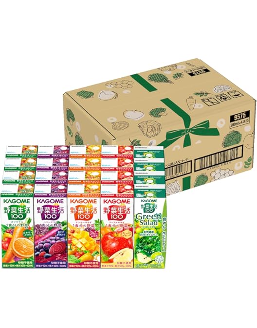 KAGOME 野菜生活100 マンゴーサラダ ベリーサラダ　オリジナル　72本 Amazon.co.jp: カゴメ 野菜生活100 オリジナル マンゴーサラダ ベリー