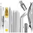 (Silver) - Ferraycle Stainless Steel FID Set Paracord FID Marlinspike Set Paracord Stitching Lacing Stitching Needles and Smo