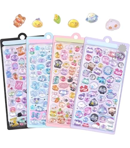 ぷっくりシール3枚セット ぷっくりシール3枚セット
