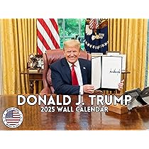 Amazon.co.jp: 2025年ドナルドJトランプ壁掛けカレンダー | MAGA