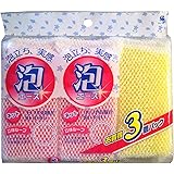 ワイズ スポンジ キッチン 泡エース ネットスポンジ 3個組 KA-159