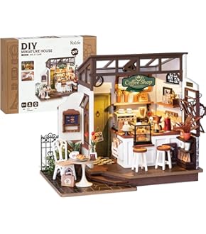 DIY ミニチュア ブックヌークキット 3Dモデル 木製 ドールハウス Amazon | Rolife DIY ブックヌークキット 3D木製パズル 大人用