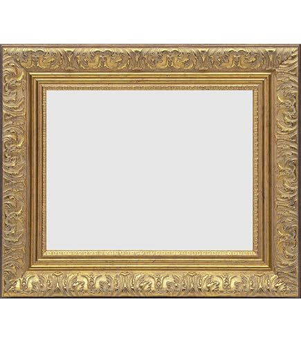 Amazon.co.jp: 【アウトレット】油絵用額縁 8111/ゴールド F6号(410