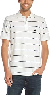 Cotton Pique Stripe Polo Shirt, Bright 