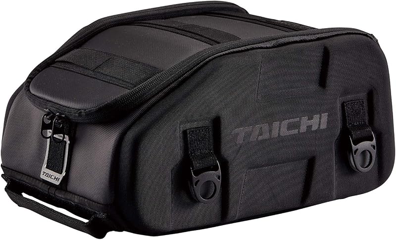 RSタイチ(RS TAICHI) バイク シートバッグ 車載バッグ 固定ベルト付き 取り付け簡単 レインカバー付属 シートバッグ