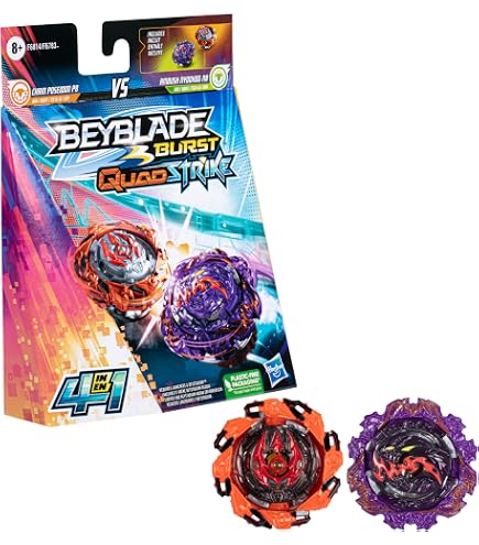 Hasbro Beyblade Burst QuadStrike, Starter Pack with Zeal Achilles