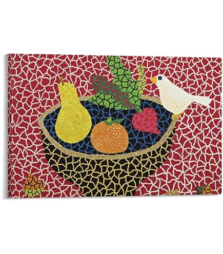 Amazon.co.jp: 草間彌生 くさま やよい 抽象 絵画 アートポスター 葡萄