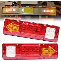 LEDテールランプ　軽トラ2つ LEDテールランプ 軽トラ用 ストリームモデル レッド クリア SCRC