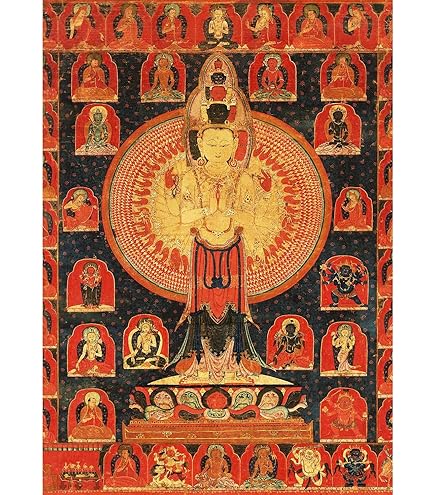 Amazon.co.jp: ROSSOGRAFICO チベット仏教 仏画 ポスター 阿弥陀如来