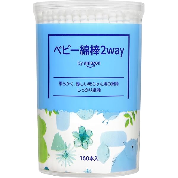 Amazon | コットン・ZOO赤ちゃん綿棒くろ 160本 | 平和メディク | 綿棒