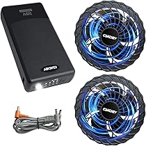 Amazon.co.jp: Cakoey 空調作業服 ファンバッテリーセット【2024新登場