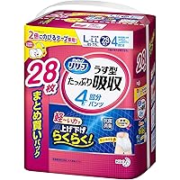 Amazon | リリーフパンツ うす型 たっぷり吸収 4回分 L~LL36枚