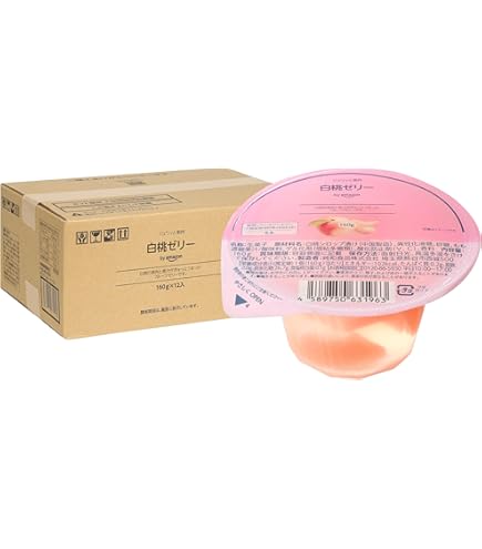 Amazon.co.jp: たらみ くだもの屋さん 白桃ゼリー 160g×36(6×6)個入×(2