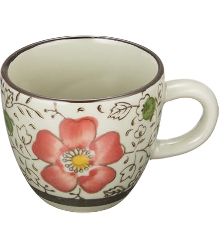 Amazon.co.jp: 西田(Nishida) エスプレッソコーヒーカップ(青い椿