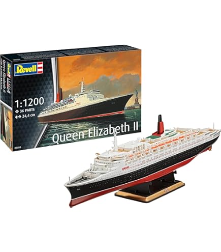 Revell 1:700 Scale Ocean Liner Queen Mary 2 Watercraft Model Kit