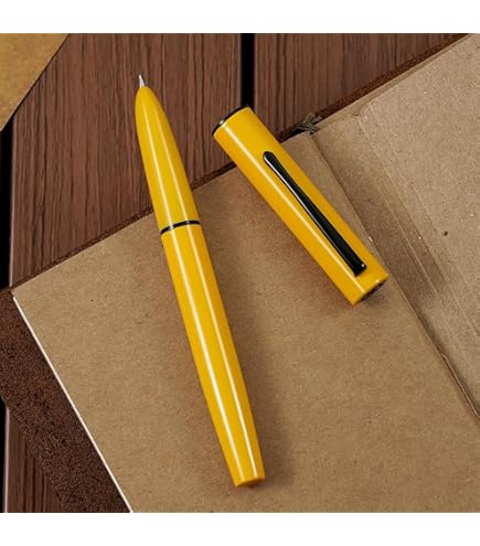 Jinhao 58 Wooden Fountain Pen - Fine Nib Refillable Pen With Ink Converter, Morandi Orange - View #10