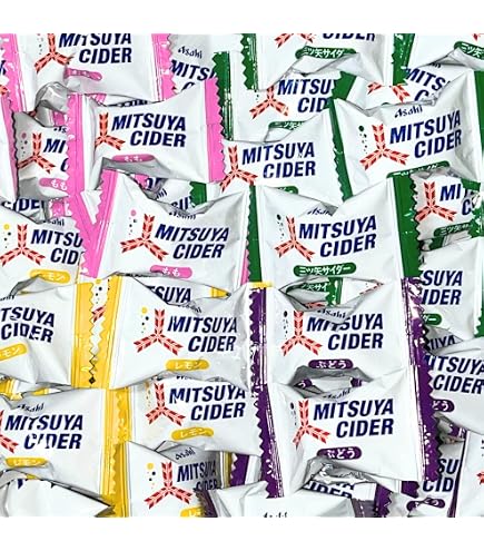Amazon.co.jp: 三ツ矢サイダーキャンディ カルピスキャンディ 8種 約