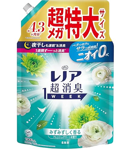 Amazon | レノア 超消臭1WEEK フレッシュグリーン 詰め替え 920ml