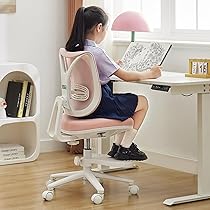 入学祝いに◎学習椅子 高さ奥行調節 疲れにくい ピンク 小学生対応 女の子向け！ 入学祝いに◎学習椅子 高さ奥行調節 疲れにくい ピンク 小学生対応