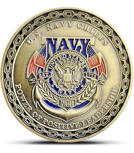 Amazon.co.jp: 米海軍 チーフ 小隊員 ランク チャレンジコイン CC