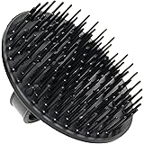 Jack Dean by Denman (Black) Scalp Massager and Detangling Hair Brush for Thick or Thin Hair, Curly or Straight Hair - use in 