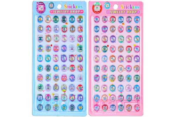 【4月】全種類在库！SNS人気 シール 3Dシール タイル ごほうび 女の子 Diy おはじき 手帳DIY 交換 贈り物 入荷 (L(2枚セット))