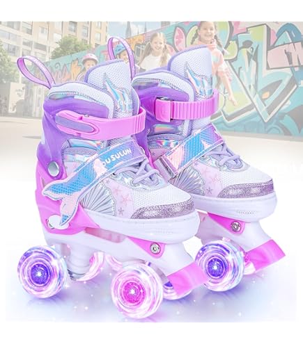 Amazon.co.jp: インラインスケート ローラーシューズ 4サイズ調整可能