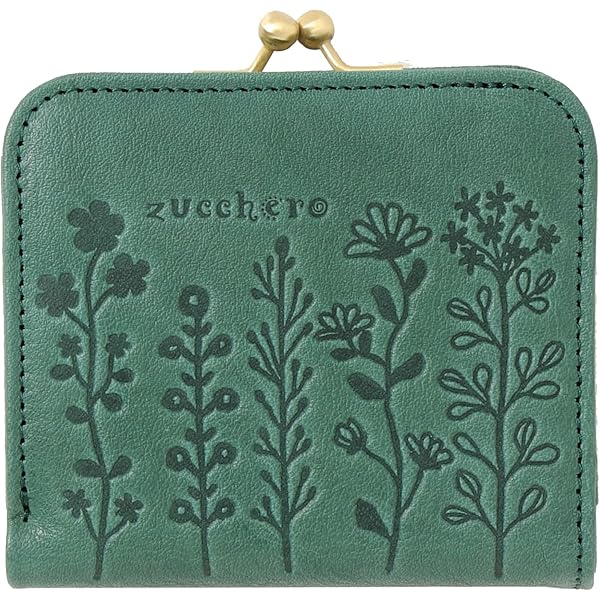 Amazon | [シビラ] ソンブラ 二つ折り財布 がま口小銭入れ 花柄 牛革