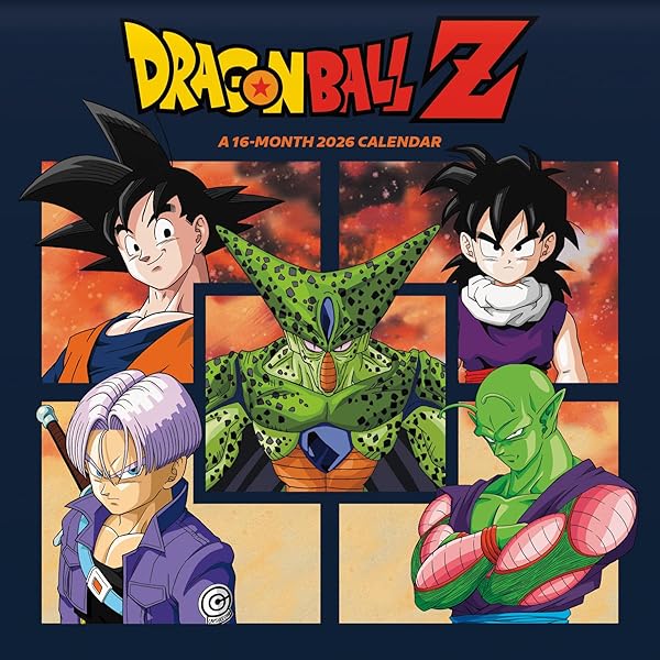 Amazon | 2025年ドラゴンボールZ壁掛けカレンダー | 輸入版