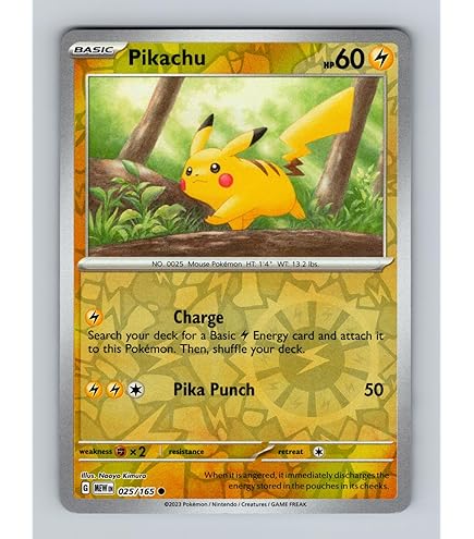 Amazon.co.jp: ポケモン-ピカチュウ027/078-ポケモンGO-リバースホロ