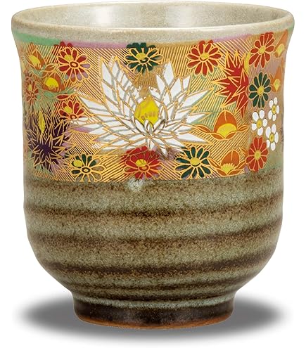 Amazon.co.jp: 京焼 清水焼 陶あん窯 紅白椿 組湯呑 2点セット 共箱付