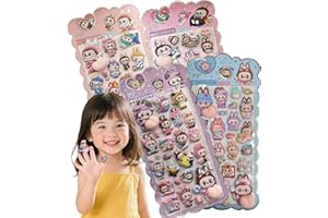 【おしりぷにぷにシール・被らない柄4枚セット】かわいい ぷくぷく 3D マシュマロ もちもち 立体お尻シール 貼り付け簡単 キャラクター 手帳 日記帳 スマホケース用 携帯電話飾り DIY デコレーション ごほうび ストレス解消おもちゃ お祝い (夜光タイプ)