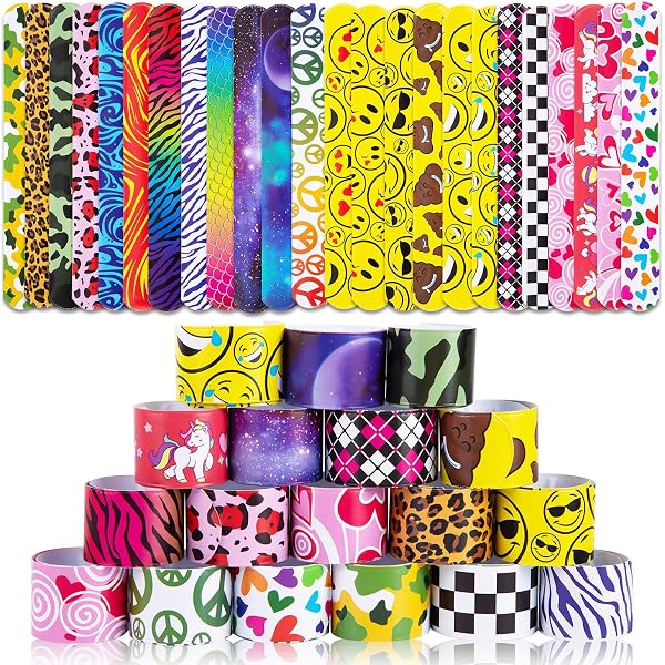 Viicoor 30 Bracelets Slap Animaux Marins – Revisitons Les Années 90 !