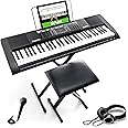 Alesis 電子キーボード 61鍵盤 ヘッドホン スタンド 椅子 コンパクト オンラインレッスン付 Melody 61 MKII