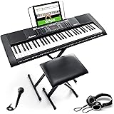 Alesis 電子キーボード 61鍵盤 ヘッドホン スタンド 椅子 コンパクト オンラインレッスン付 Melody 61 MKII