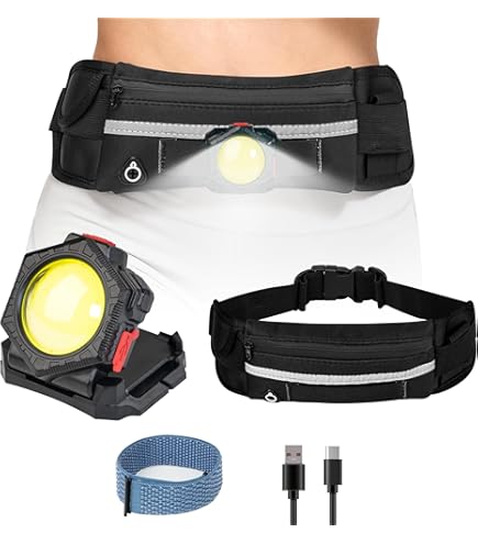 美品　Milestone　USB充電式 LEDライト ウエストポーチ Amazon | DAISHIN USB充電式LEDライト付きウエストポーチ (イエロー