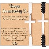 Tarsus Matching Cross Couples Bracelets for Boyfriend Husband Girlfriend Wife Men Women - Christmas Valentines Day Anniversar