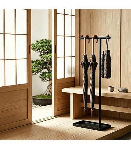Amazon｜【Qyber】 北欧風傘立て オフィス・玄関用 長傘・折りたたみ傘