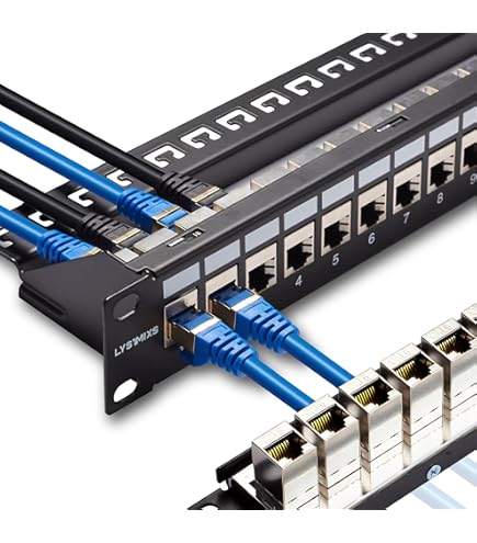 Amazon.co.jp: 日本製線 パッチパネル枠 1U24ポート（ケーブル固定枠付