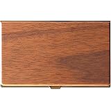 +LUMBER by Hacoa CARD CASE 重厚感のあるステンレス素材と銘木をあわせた木製名刺入れ・カードケース (Walnut)