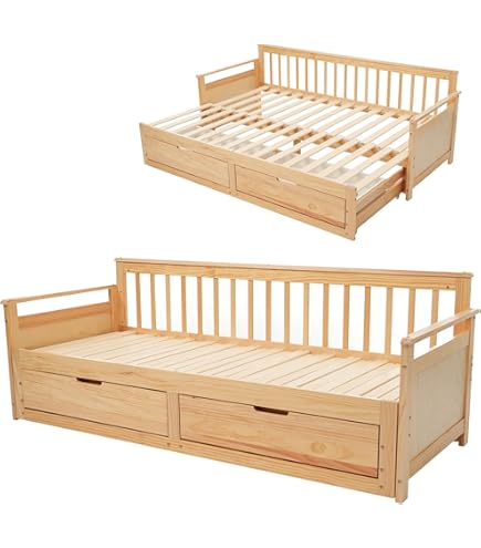 幅70cmマット2個付】 ソファベッド ディベッド 伸長式ベッド 木製 引き出し 幅70cmマット2個付】ソファベッド ディベッド 伸長式ベッド 木製