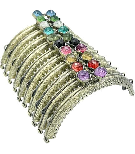 Amazon | がま口 口金 角型10.5cm 型紙付き 10色セット カラフル