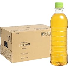 【限时促销】【1,070日元】亚马逊绿茶 100%日本茶叶制成 无标签 500ml x 24瓶
