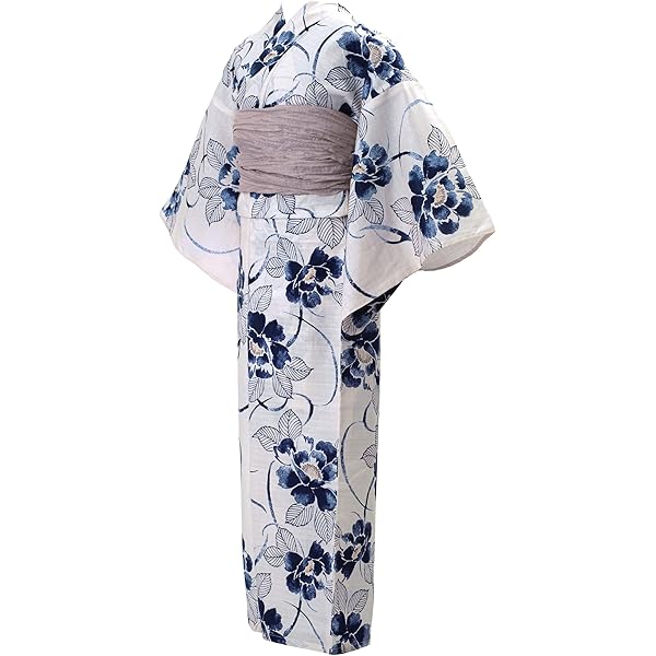 Amazon | 浴衣 レディース 女性用 夏日記 NATSUNIKKI 紺