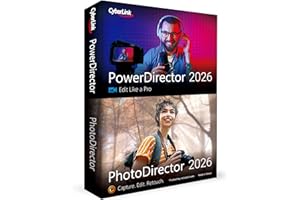 CyberLink PowerDirector and PhotoDirector 2026 | AI Video Editing & Generative AI Photo Editing for Windows | Easily Create Stunning Videos, Photos, Slideshows & Effects | Box with Download Code