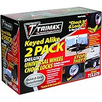 Amazon | Trimax TCL75 車輪止めロック ペア | タイヤ止め | 車＆バイク