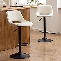 Amazon｜Baolande ホワイトカウンターチェア 2脚セット バースツール2