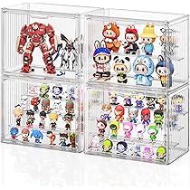 Amazon.co.jp: JOYZAN 透明 コレクションケース 卓上 組み立てタイプ 4