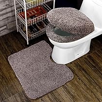 Amazon.co.jp: トイレ 3点セット 便座カバー U型O型トイレ兼用